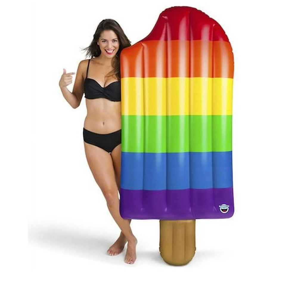 Bigmouth Giant Rainbow Pop Swimming Pool Float Ice cream - Over 5 Feet Tall